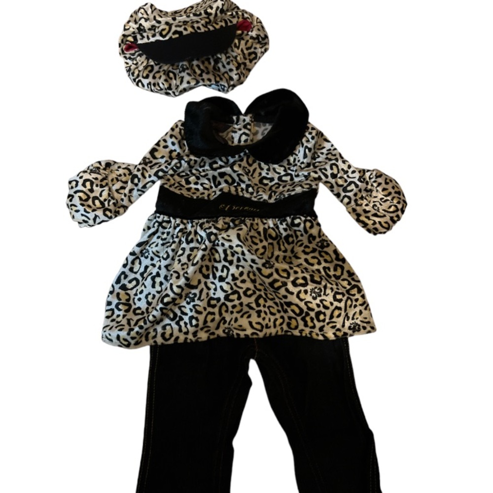 Deréon Beyoncé Millennium Babygirl Leopard Outfit Ensemble Dress Hat Jeans Y2K